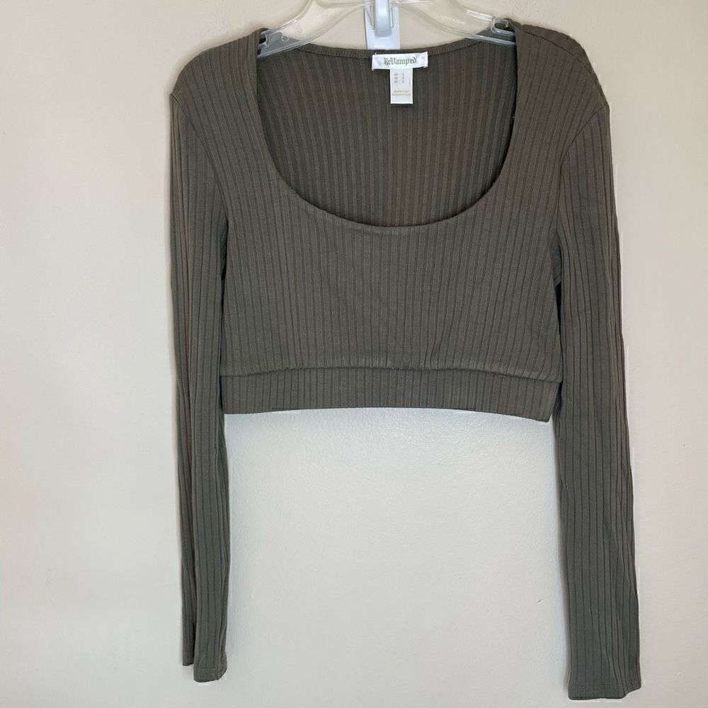 ReVamped|long sleeve|Cropped Top|super soft|Has stretch| Small
